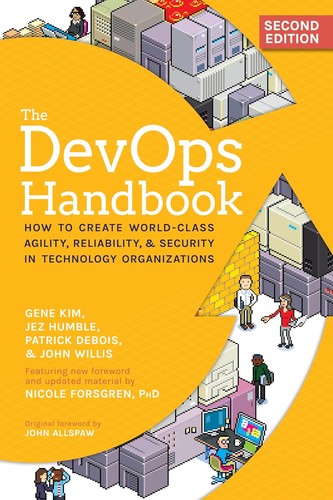 The DevOps Handbook by Gene Kim book cover